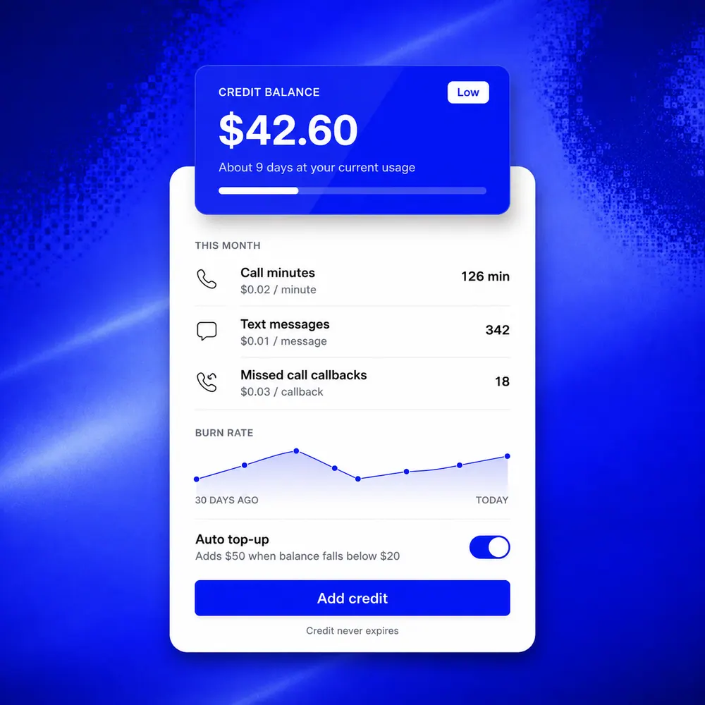 Credits preview