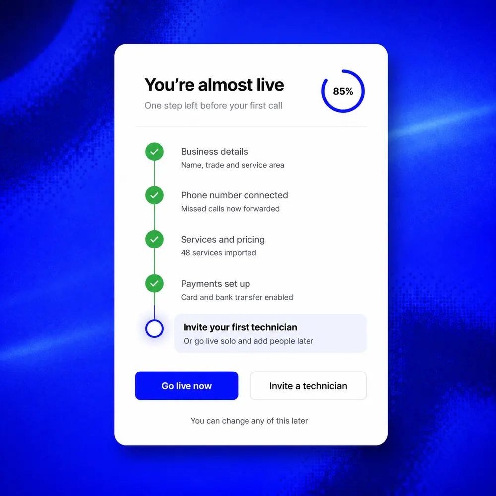 Go Live preview